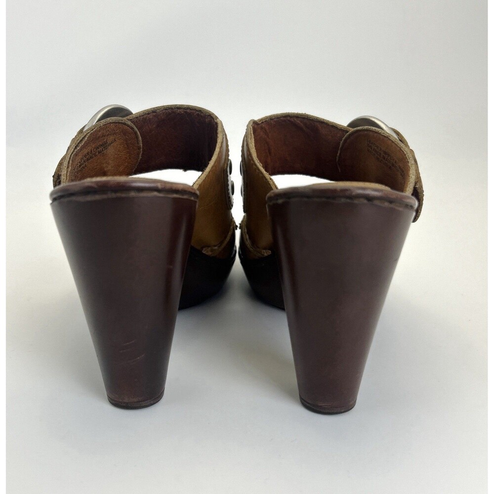 Born Adriana Sandals Womens Sz 7 Cognac Brown Leather Buckle Strap Boho-chic - Picture 4 of 7